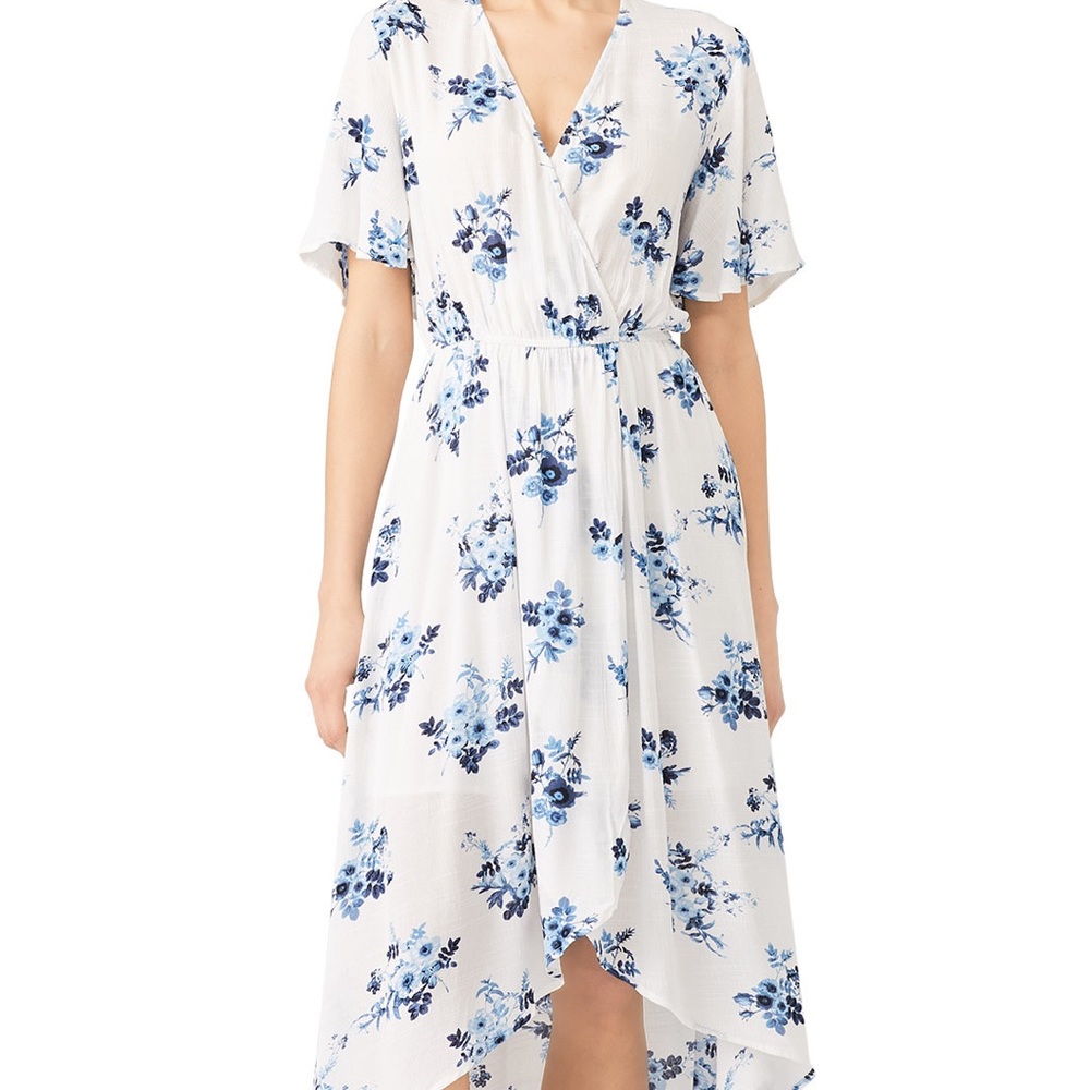 High low floral dress
